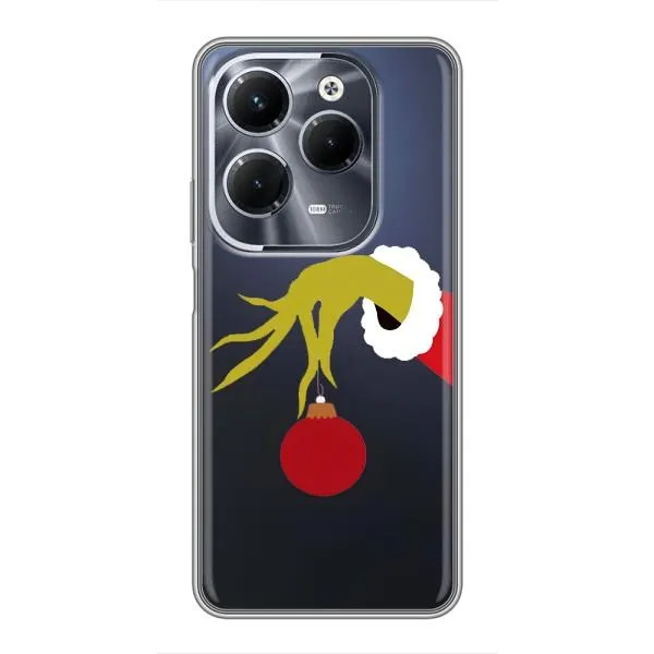 Чехол с принтом «Гринч с игрушкой» для Infinix Hot 40 Play