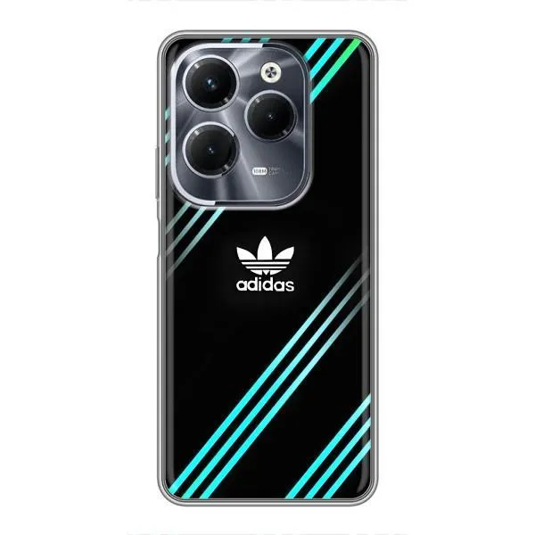 Чехол с принтом «Адидас с полосами» для Infinix Hot 40 Pro