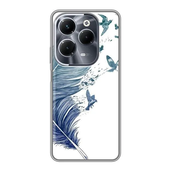 Чехол с принтом «Перышко» для Infinix Hot 40 Pro