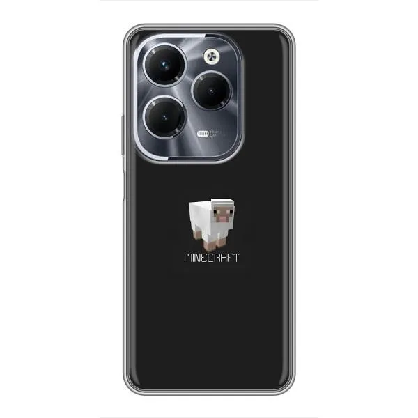 Чехол с принтом «Овечка Майнкрафт» для Infinix Hot 40 Pro