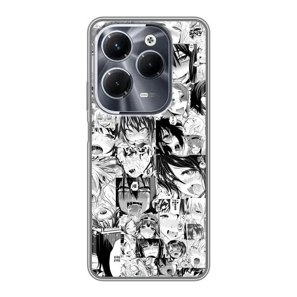 Чехол с принтом «Ahegao manga» для Infinix Hot 40 Pro