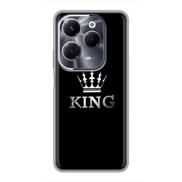 Чехол с принтом «KING» для Infinix Hot 40 Pro