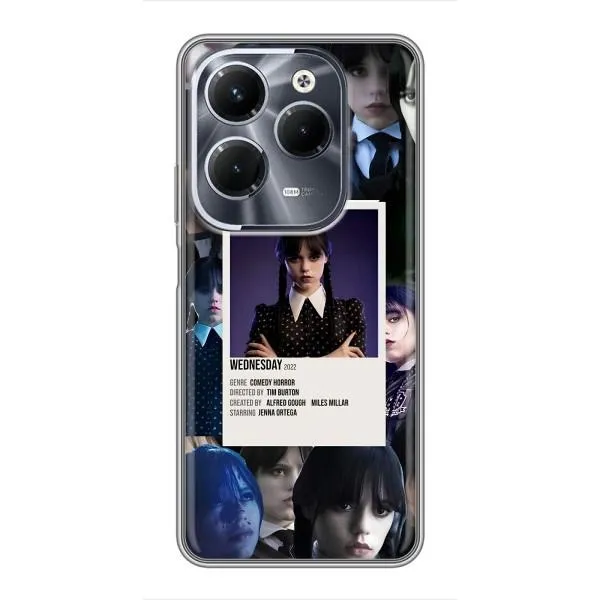 Чехол с принтом «коллаж Уэнздей» для Infinix Hot 40 Pro Чехол с принтом «коллаж Уэнздей» для Infinix Hot 40 Pro