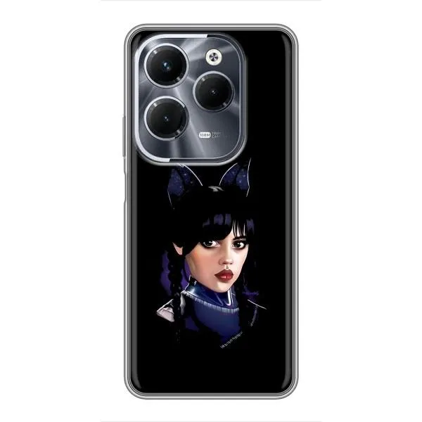 Чехол с принтом «серьезная Уэнздей» для Infinix Hot 40 Pro Чехол с принтом «серьезная Уэнздей» для Infinix Hot 40 Pro
