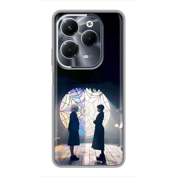 Чехол с принтом «Уэнздей и Инид» для Infinix Hot 40 Pro Чехол с принтом «Уэнздей и Инид» для Infinix Hot 40 Pro