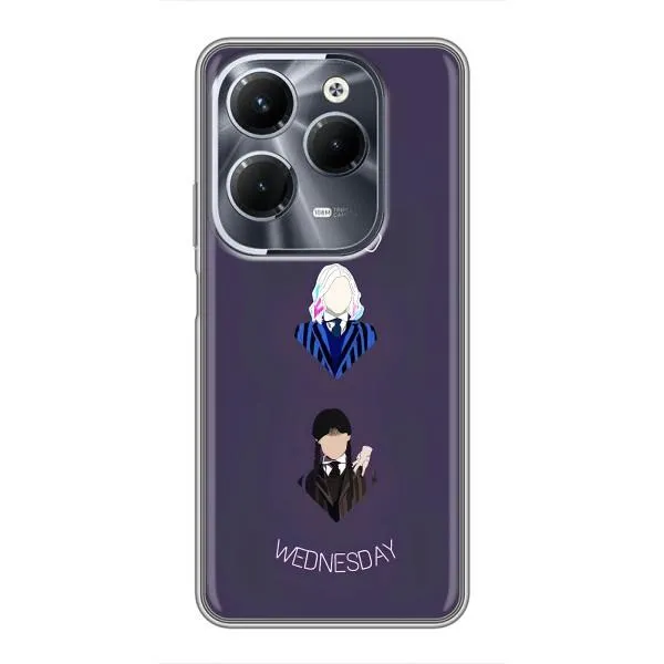 Чехол с принтом «Уэнздей и подруга» для Infinix Hot 40 Pro Чехол с принтом «Уэнздей и подруга» для Infinix Hot 40 Pro