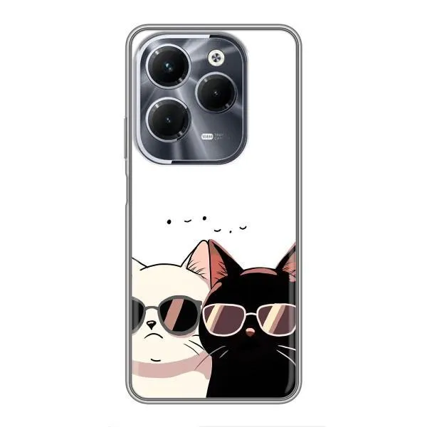 Чехол с принтом «Коты в очках» для Infinix Hot 40 Pro
