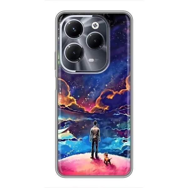 Чехол с принтом «Галактический вид» для Infinix Hot 40 Pro