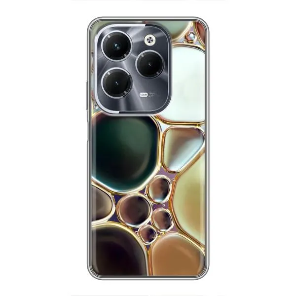 Чехол с принтом «Радужный Мрамор» для Infinix Hot 40 Pro