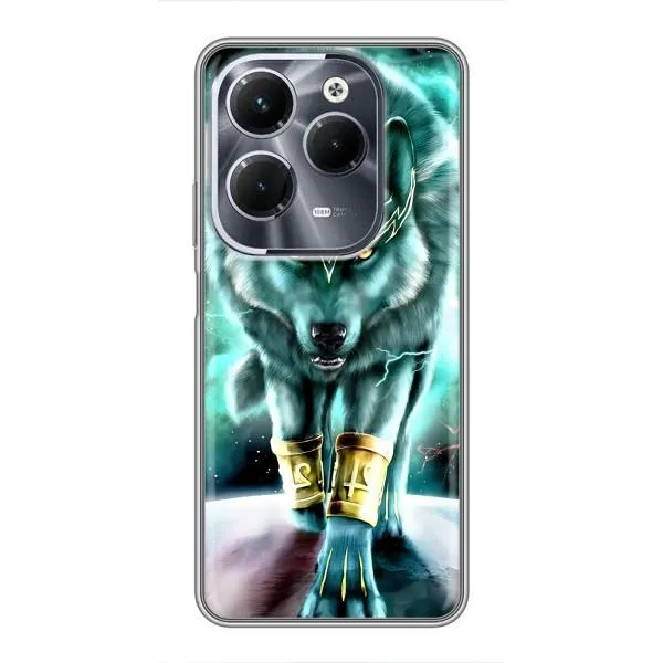Чехол с принтом «Яркий волк» для Infinix Hot 40 Pro