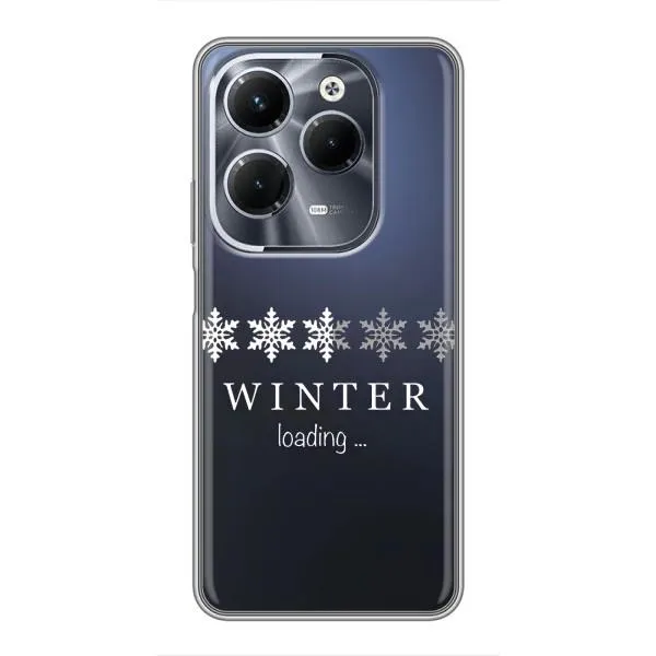 Чехол с принтом «Winter loading» для Infinix Hot 40 Pro