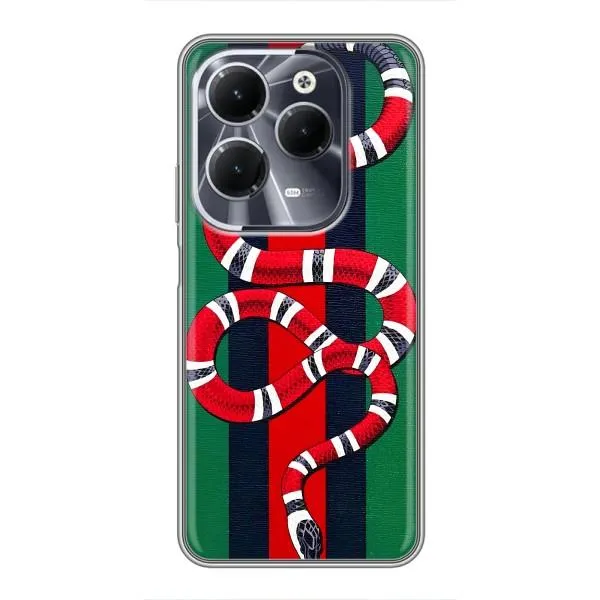 Чохол з принтом «Gucci змія» для Infinix Hot 40 Чохол з принтом «Gucci змія» для Infinix Hot 40