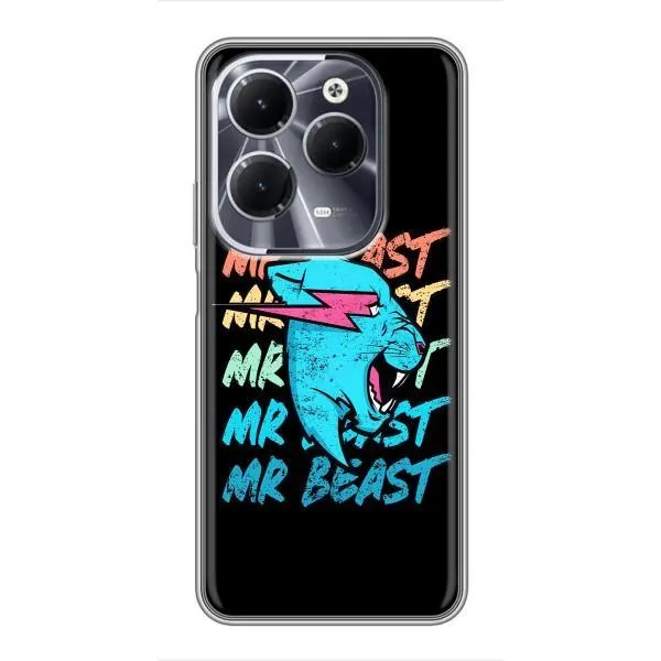 Чехол с принтом «logo Mr beast» для Infinix Hot 40