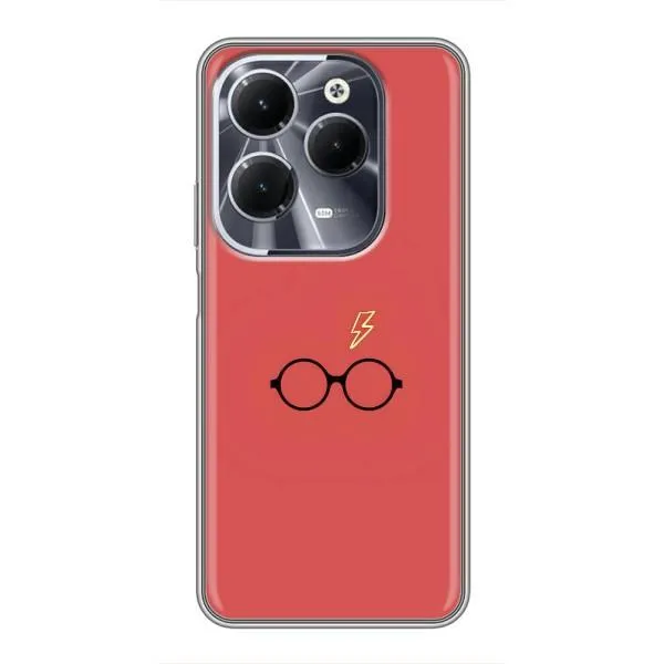 Чехол с принтом «шрам и очки» для Infinix Hot 40