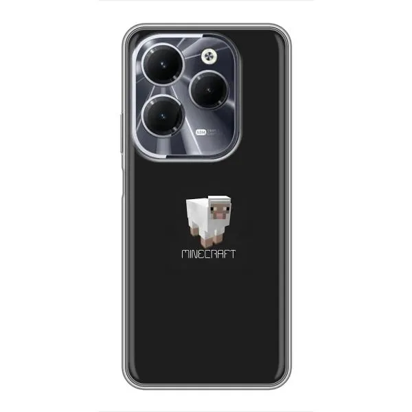 Чехол с принтом «Овечка Майнкрафт» для Infinix Hot 40 Чехол с принтом «Овечка Майнкрафт» для Infinix Hot 40