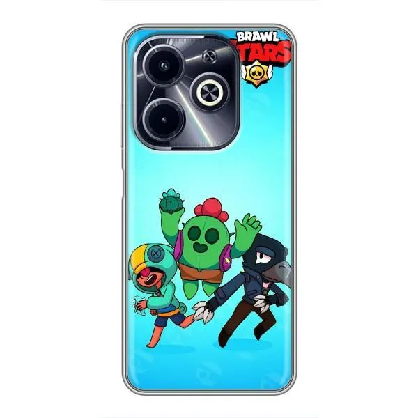 Чехол с принтом «Трио героев» для Infinix Hot 40i