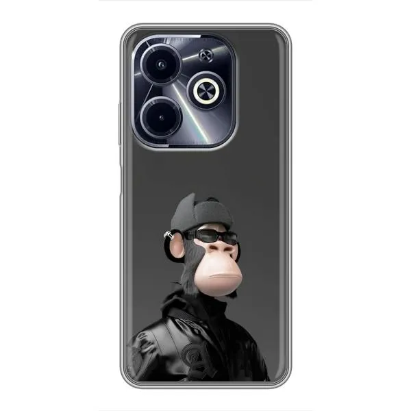 Чехол с принтом «стильная обезьяна NFT» для Infinix Hot 40i