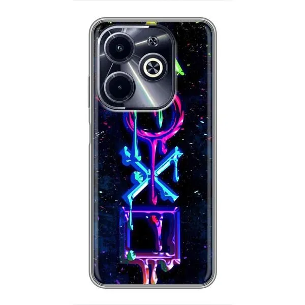 Чохол з принтом «Pleystation лого» для Infinix Hot 40i