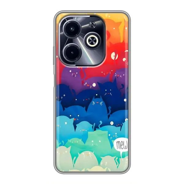 Чохол з принтом «Mew» для Infinix Hot 40i Чохол з принтом «Mew» для Infinix Hot 40i