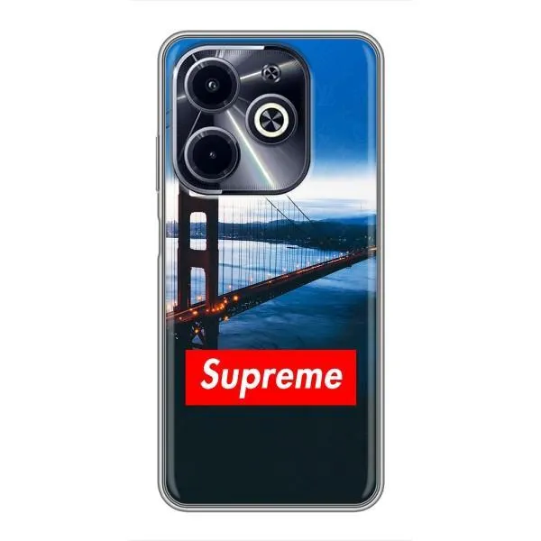 Чохол з принтом «Стиль Supreme» для Infinix Hot 40i