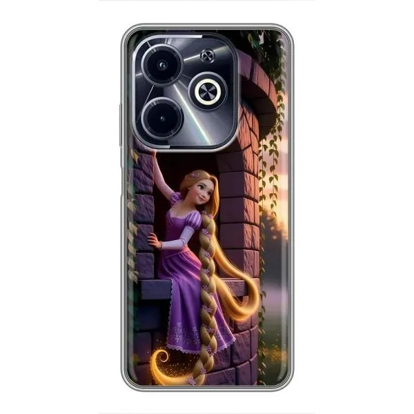 Чехол с принтом «Рапунцель на башне» для Infinix Hot 40i