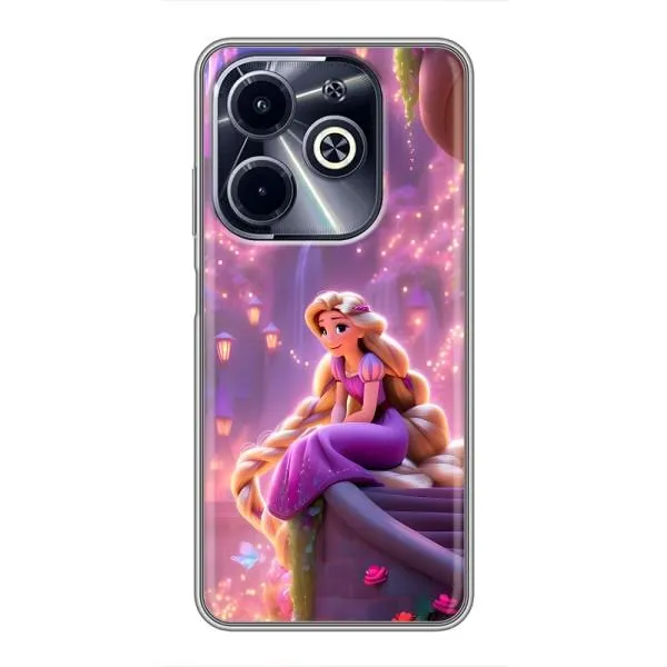 Чехол с принтом «Рапунцель в замке» для Infinix Hot 40i