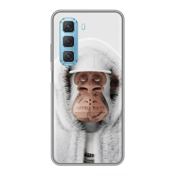 Чехол с принтом «обезьяна NFT в тату» для Infinix Hot 50 5G