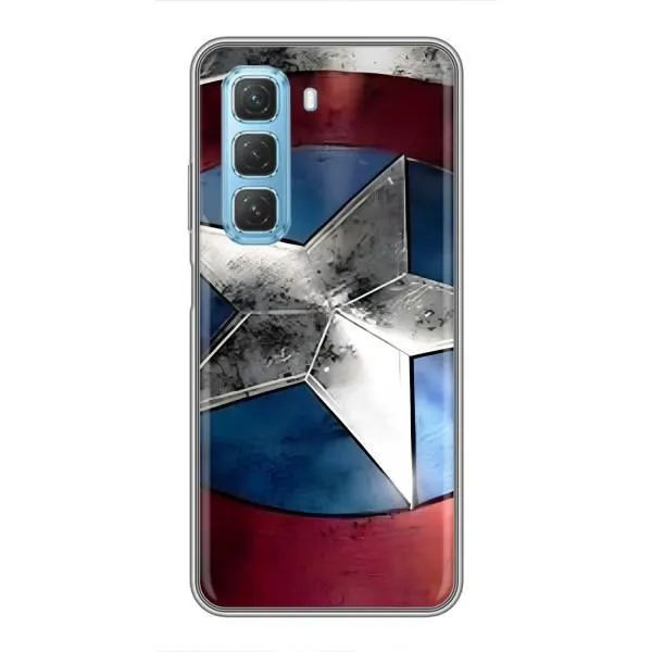 Чехол с принтом «Щит Капитана Америки» для Infinix Hot 50 5G