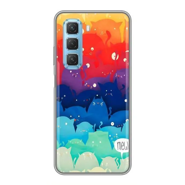 Чехол с принтом «Mew» для Infinix Hot 50 5G