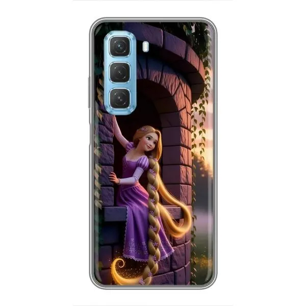 Чехол с принтом «Рапунцель на башне» для Infinix Hot 50 5G