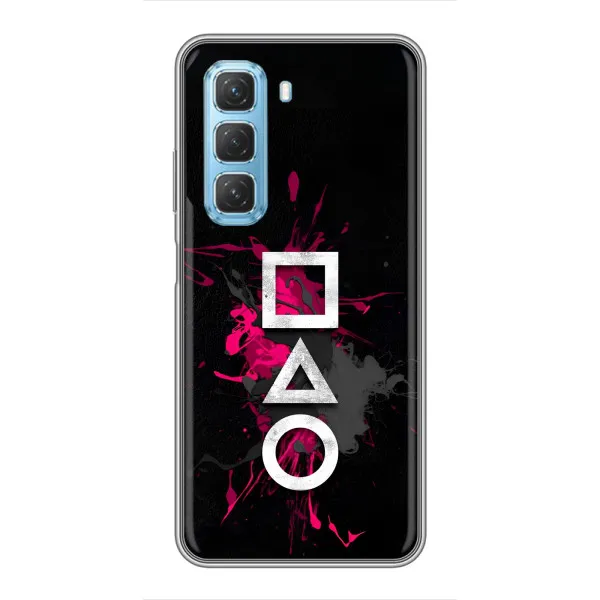 Чехол с принтом «Символы Игра кальмара» для Infinix Hot 50 5G