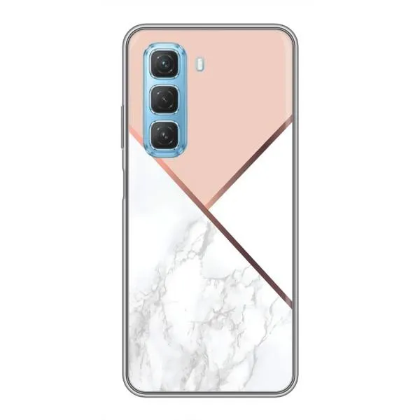 Чехол с принтом «Тройной мрамор» для Infinix Hot 50 5G