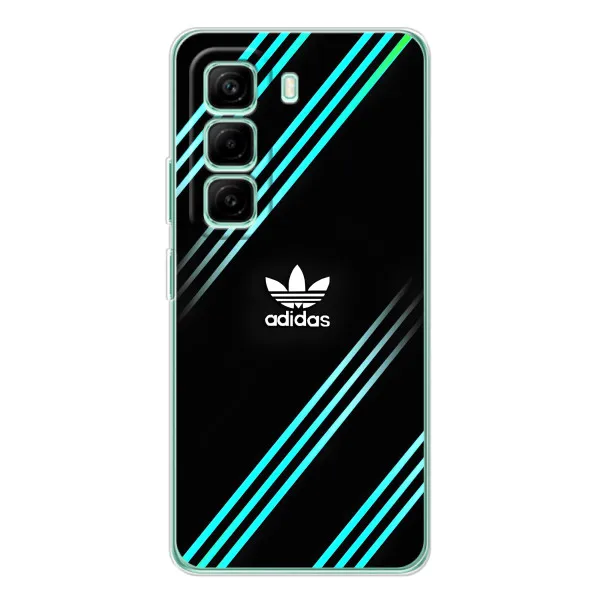 Чехол с принтом «Адидас с полосами» для Infinix Hot 50 Pro Plus
