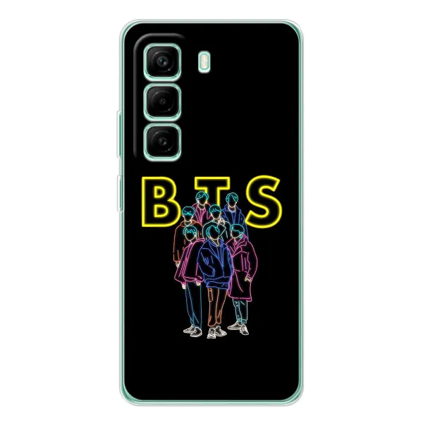 Чехол с принтом «BTS стайл» для Infinix Hot 50 Pro Plus