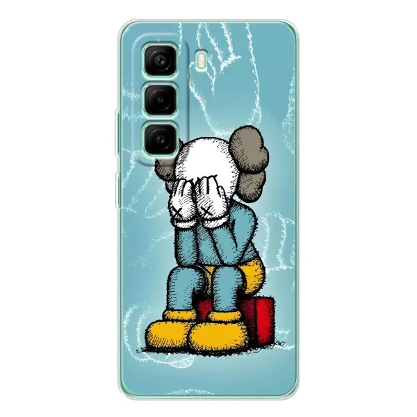 Чехол с принтом «Плач Bearbrick» для Infinix Hot 50 Pro Plus