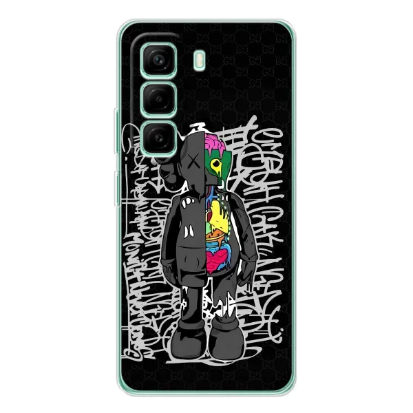 Чехол с принтом «Стиль Bearbrick» для Infinix Hot 50 Pro Plus