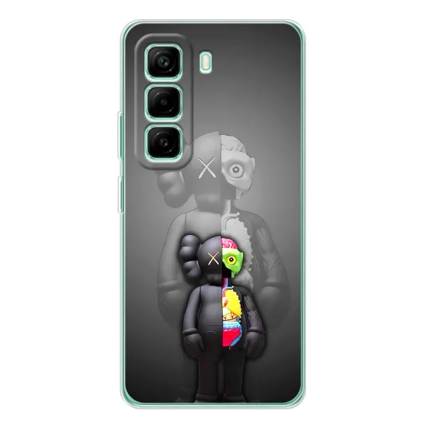 Чехол с принтом «Тело Bearbrick» для Infinix Hot 50 Pro Plus