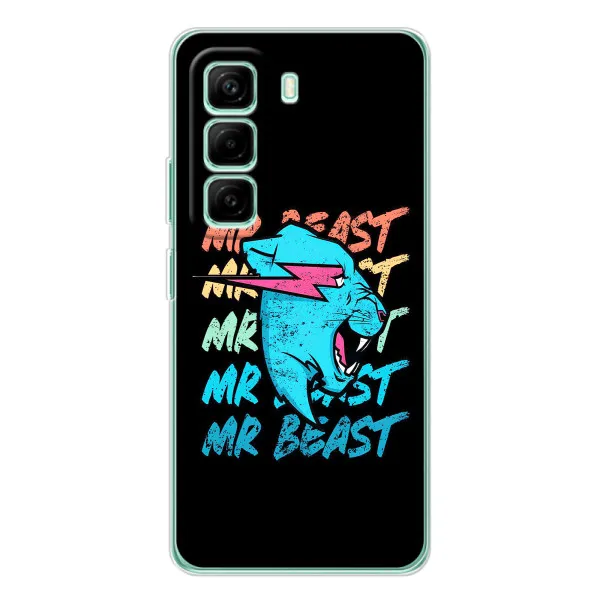 Чехол с принтом «logo Mr beast» для Infinix Hot 50 Pro Plus