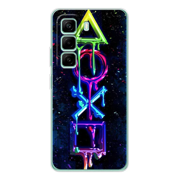 Чехол с принтом «Pleystation лого» для Infinix Hot 50 Pro Plus