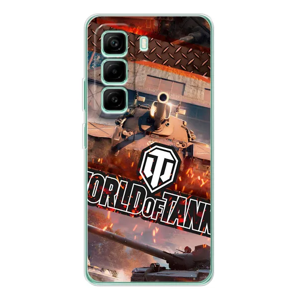 Чехол с принтом «World of Tanks» для Infinix Hot 50 Pro Plus