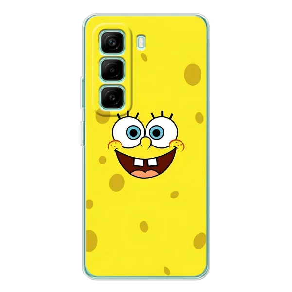 Чехол с принтом «Мордашка Спанч Боба» для Infinix Hot 50 Pro Plus