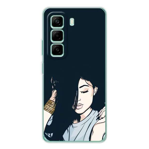 Чехол с принтом «Красивая девочка» для Infinix Hot 50 Pro Plus