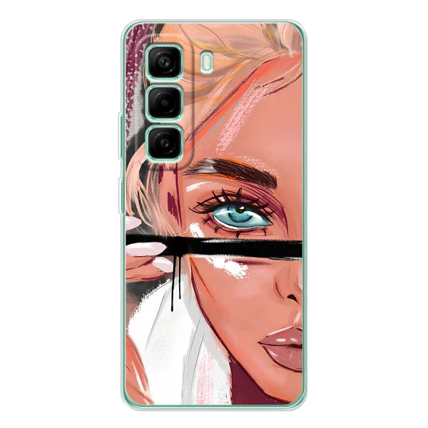 Чехол с принтом «Макияж» для Infinix Hot 50 Pro Plus