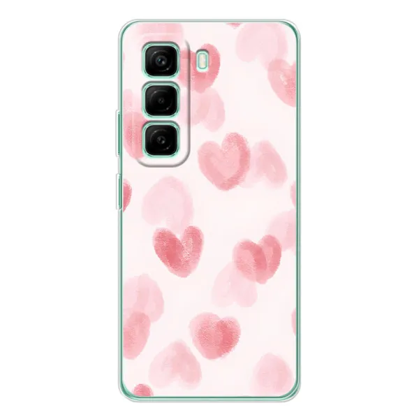 Чехол с принтом «Розовые сердечки» для Infinix Hot 50 Pro Plus