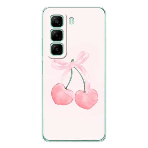 Чехол с принтом «Розовые вишни» для Infinix Hot 50 Pro Plus