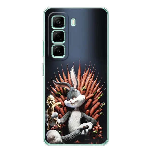 Чехол с принтом «Король Кролик» для Infinix Hot 50 Pro Plus