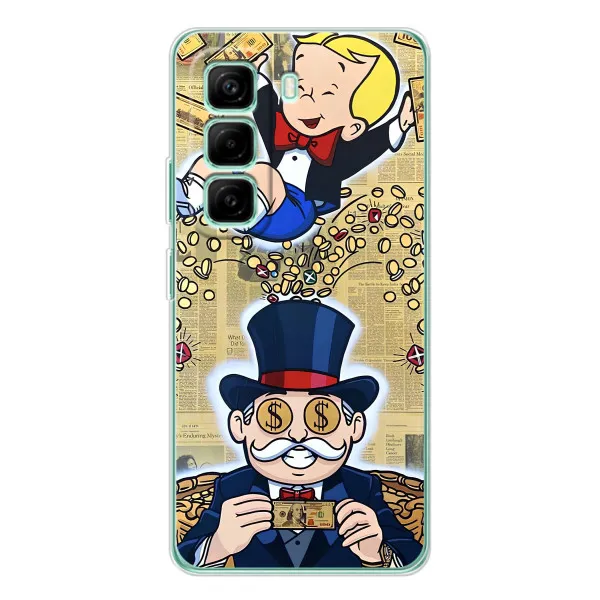 Чехол с принтом «Монополия Мен» для Infinix Hot 50 Pro Plus