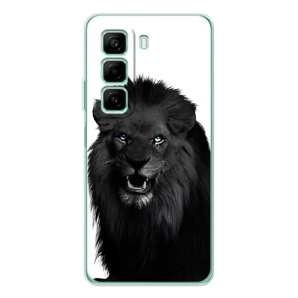 Чехол с принтом «Черный ЛЕВ» для Infinix Hot 50 Pro