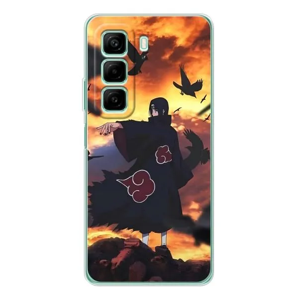 Чохол з принтом «Ітачі з воронами» для Infinix Hot 50 Pro Чохол з принтом «Ітачі з воронами» для Infinix Hot 50 Pro
