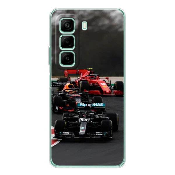 Чехол с принтом «Гонка Формула 1» для Infinix Hot 50 Pro